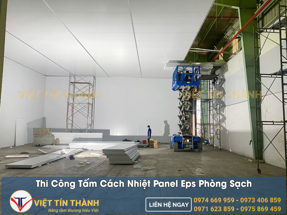 thi công panel eps phòng sạch